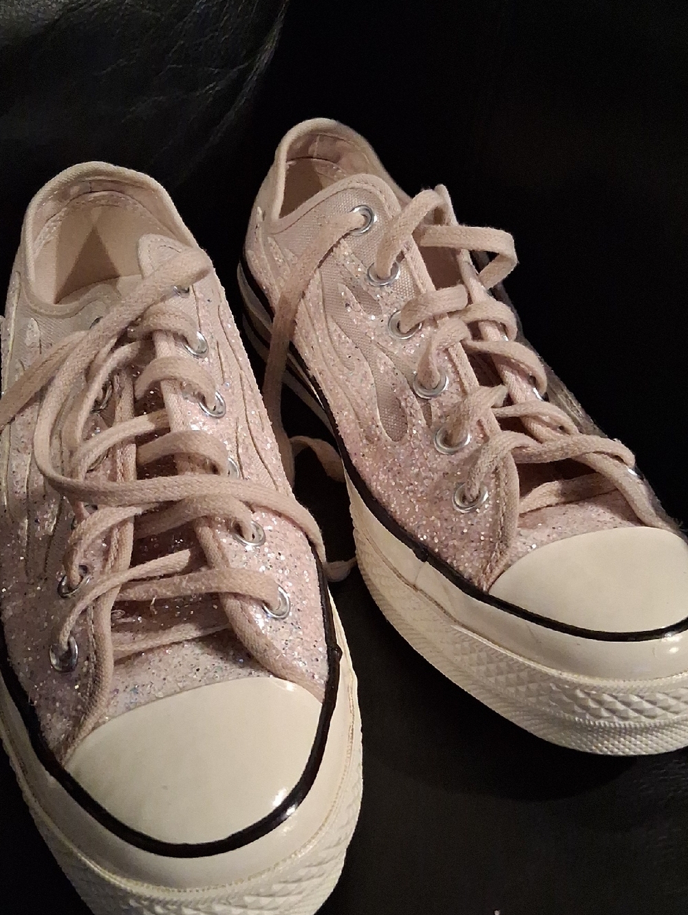 Ladies Glitter Converse - Picture 2 of 5